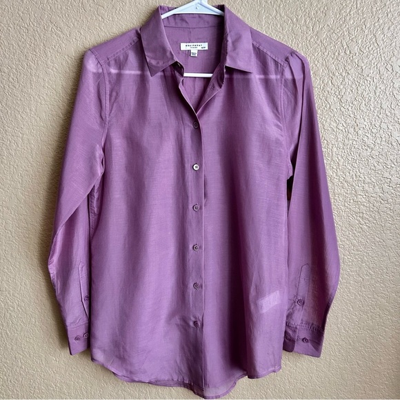 Equipment Tops - Equipment Cotton Silk Blend Long Sleeve Button Down Blouse